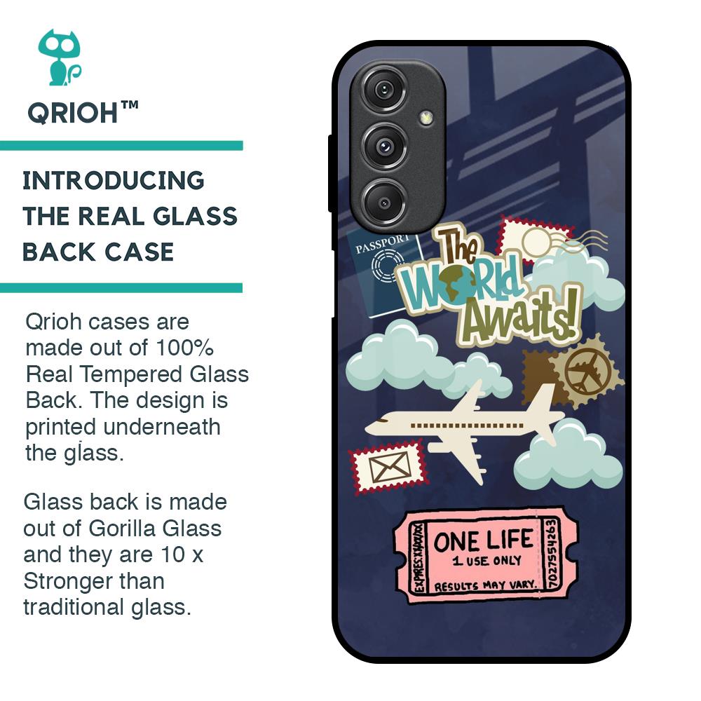 Tour The World Glass Case For Samsung Galaxy M34 5G