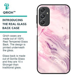 Diamond Pink Gradient Glass Case For Samsung Galaxy M34 5G
