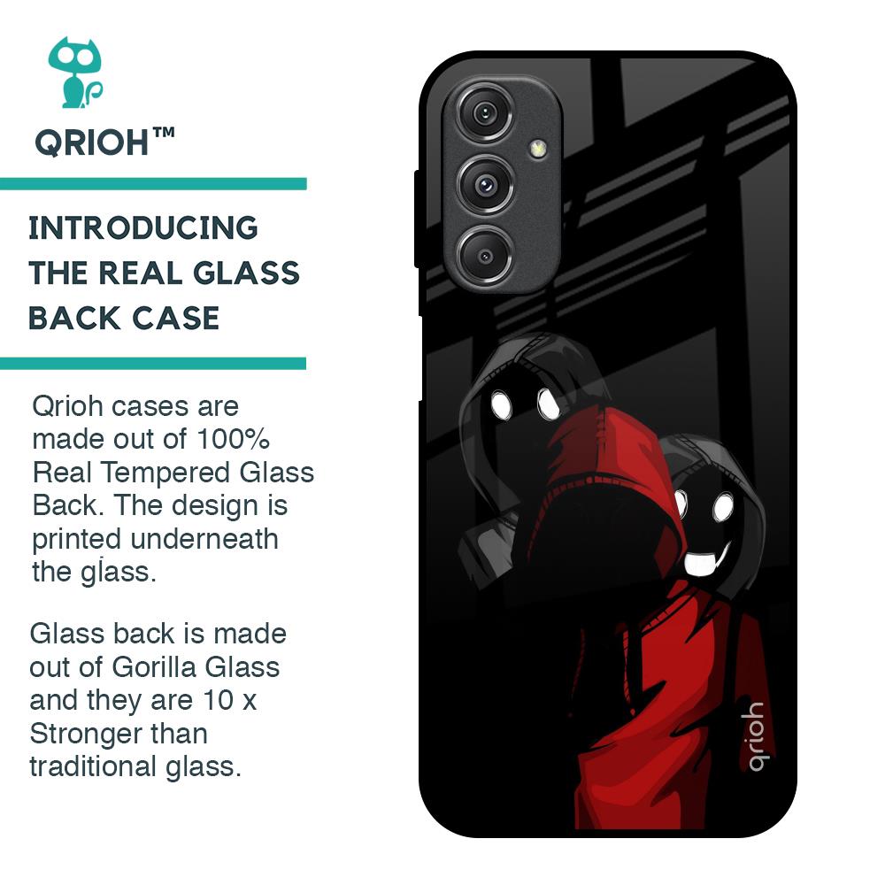 Shadow Character Glass Case for Samsung Galaxy M34 5G