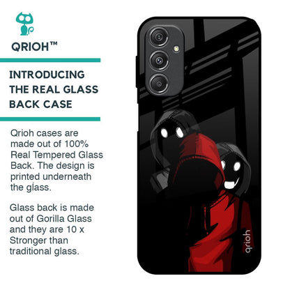 Shadow Character Glass Case for Samsung Galaxy M34 5G