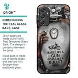 Royal Bike Glass Case for Samsung Galaxy M34 5G