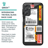 Cool Barcode Label Glass Case For Samsung Galaxy M34 5G