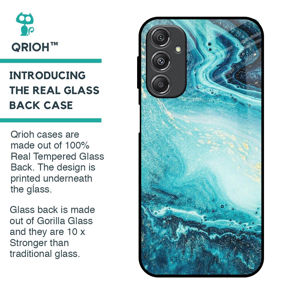 Sea Water Glass Case for Samsung Galaxy M34 5G