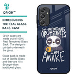 Struggling Panda Glass Case for Samsung Galaxy M34 5G
