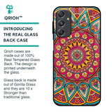 Elegant Mandala Glass Case for Samsung Galaxy M34 5G