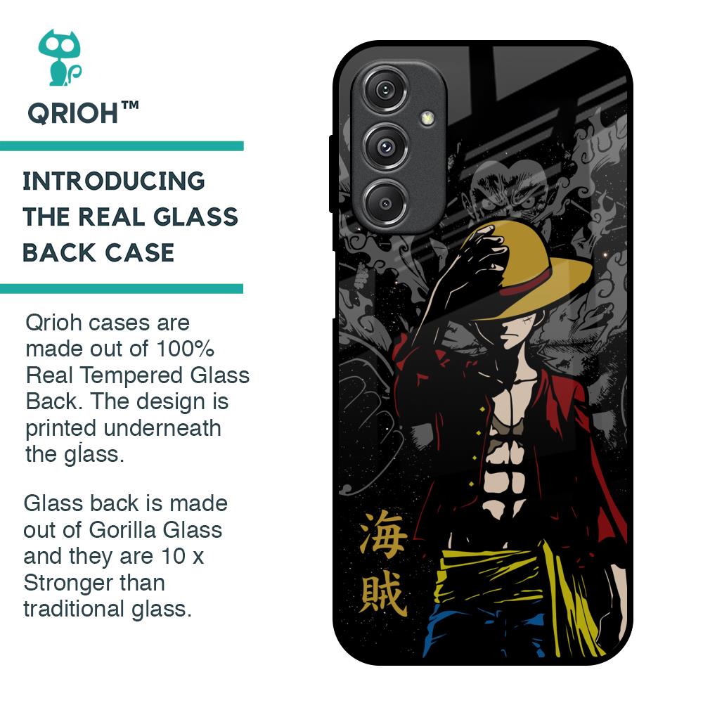 Dark Luffy Glass Case for Samsung Galaxy M34 5G