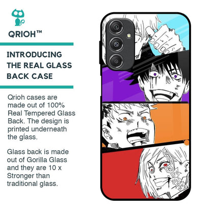 Anime Sketch Glass Case for Samsung Galaxy M34 5G