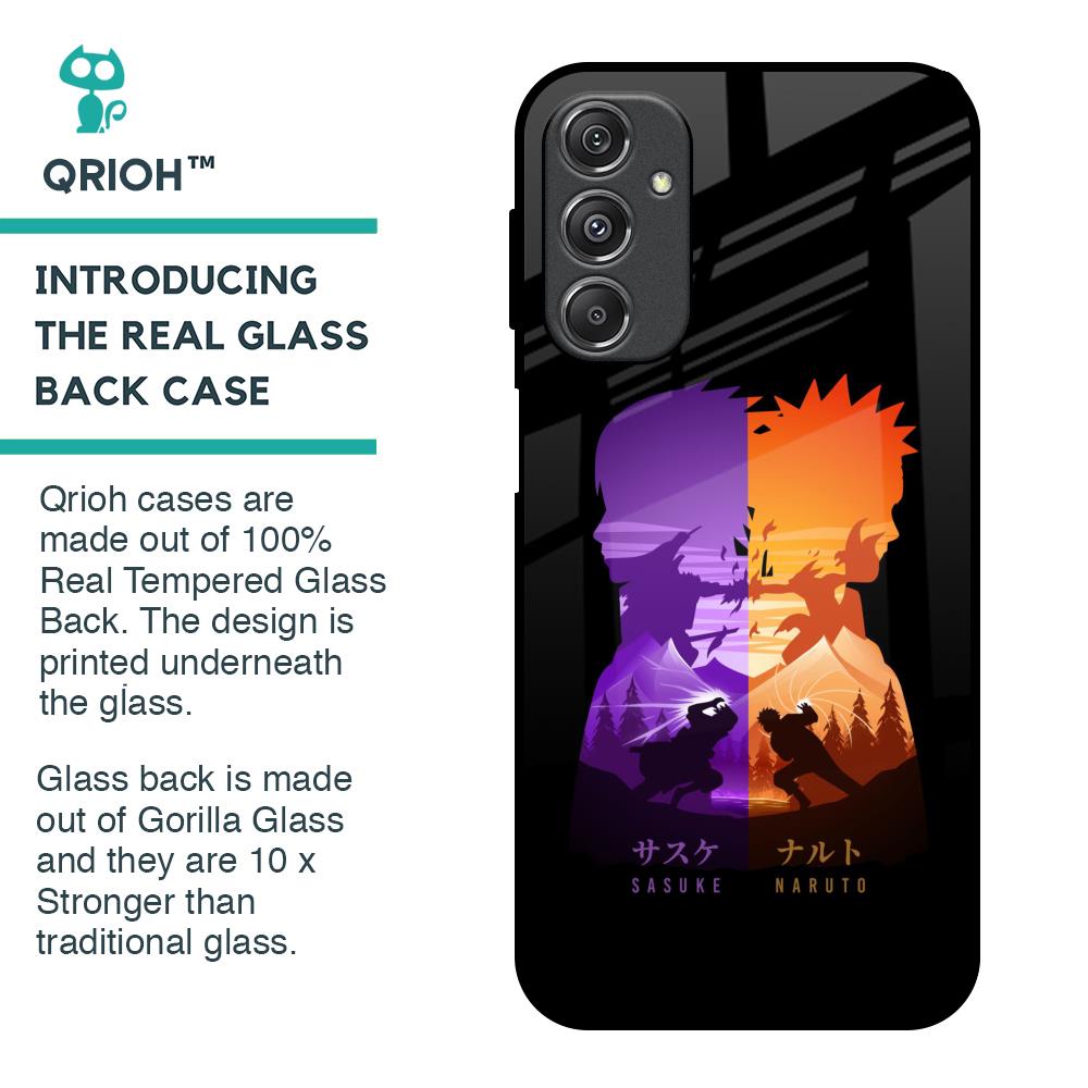 Minimalist Anime Glass Case for Samsung Galaxy M34 5G