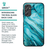 Ocean Marble Glass Case for Samsung Galaxy M34 5G