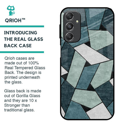 Abstact Tiles Glass Case for Samsung Galaxy M34 5G