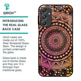 Floral Mandala Glass Case for Samsung Galaxy M34 5G