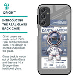 Space Flight Pass Glass Case for Samsung Galaxy M34 5G