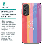 Lucky Abstract Glass Case for Samsung Galaxy M34 5G