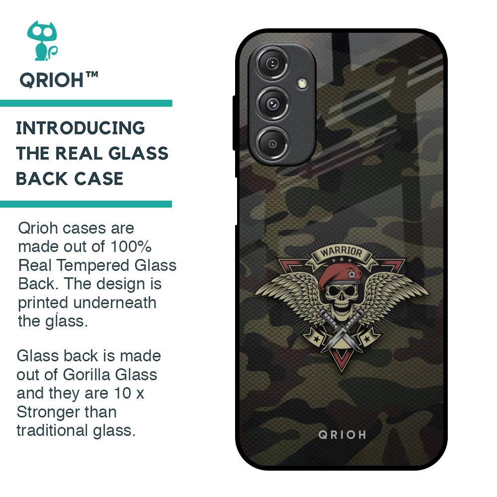 Army Warrior Glass Case for Samsung Galaxy M34 5G