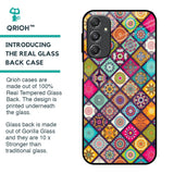 Multicolor Mandala Glass Case for Samsung Galaxy M34 5G