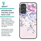 Elegant Floral Glass Case for Samsung Galaxy M34 5G