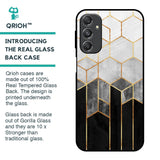 Tricolor Pattern Glass Case for Samsung Galaxy M34 5G
