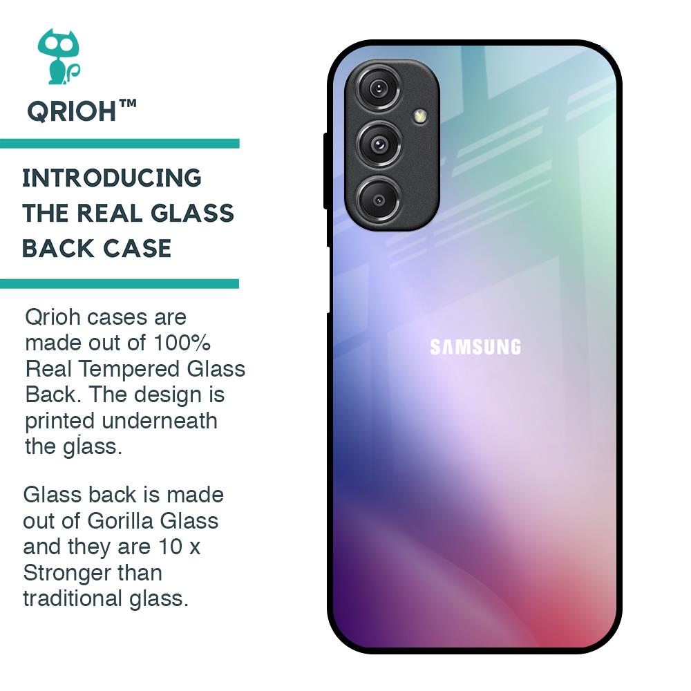 Abstract Holographic Glass Case for Samsung Galaxy M34 5G