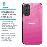 Pink Ribbon Caddy Glass Case for Samsung Galaxy M34 5G