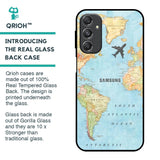 Fly Around The World Glass Case for Samsung Galaxy M34 5G