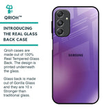 Ultraviolet Gradient Glass Case for Samsung Galaxy M34 5G