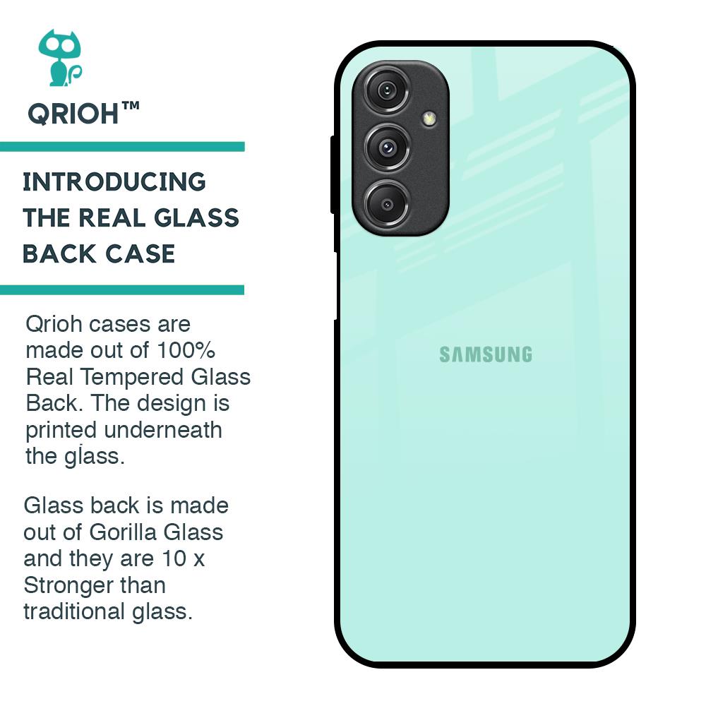 Teal Glass Case for Samsung Galaxy M34 5G