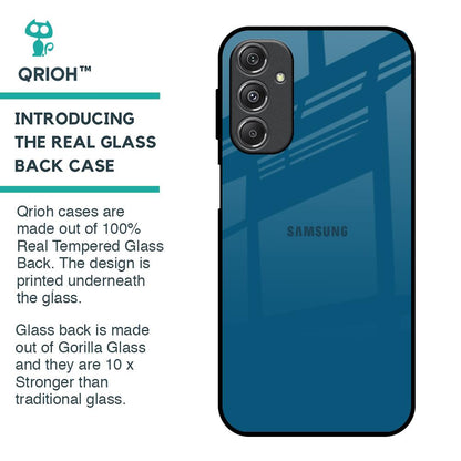 Cobalt Blue Glass Case for Samsung Galaxy M34 5G