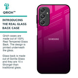 Purple Ombre Pattern Glass Case for Samsung Galaxy M34 5G