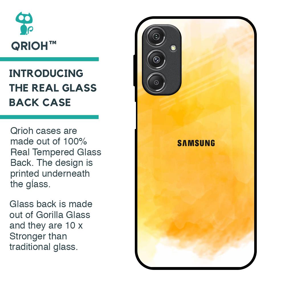 Rustic Orange Glass Case for Samsung Galaxy M34 5G