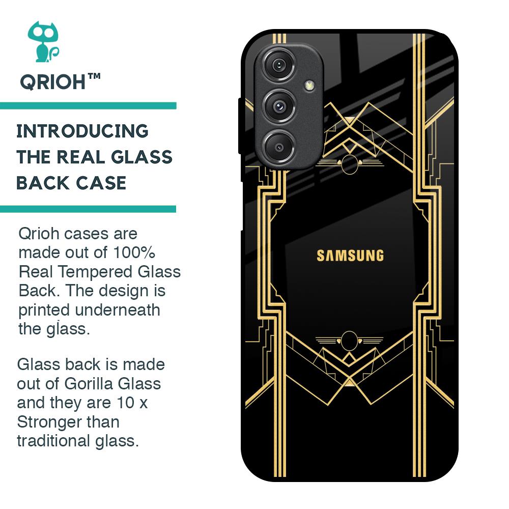 Sacred Logo Glass Case for Samsung Galaxy M34 5G