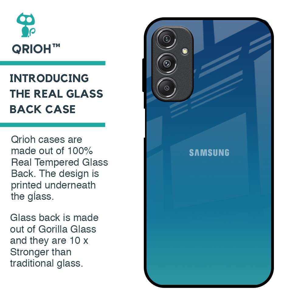 Celestial Blue Glass Case For Samsung Galaxy M34 5G