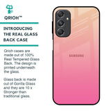 Pastel Pink Gradient Glass Case For Samsung Galaxy M34 5G