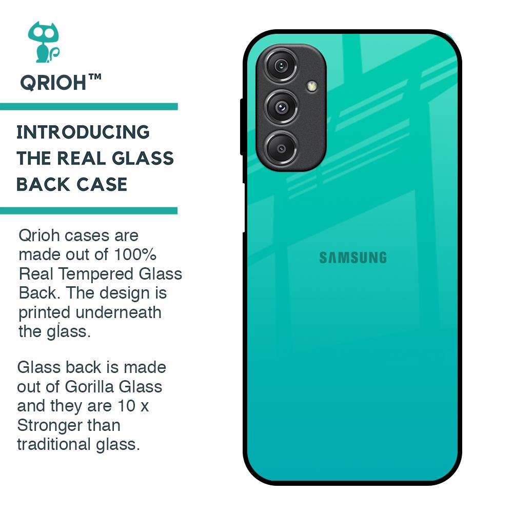 Cuba Blue Glass Case For Samsung Galaxy M34 5G