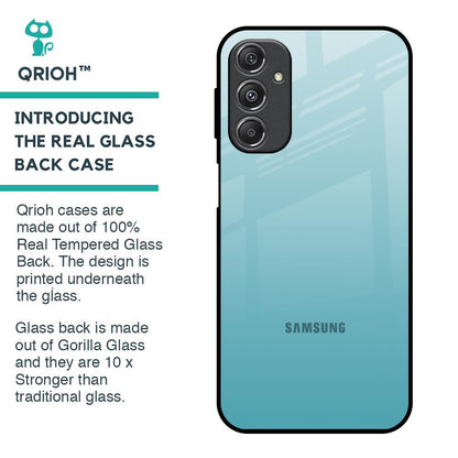 Arctic Blue Glass Case For Samsung Galaxy M34 5G