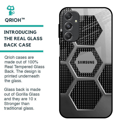 Hexagon Style Glass Case For Samsung Galaxy M34 5G