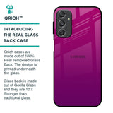 Magenta Gradient Glass Case For Samsung Galaxy M34 5G