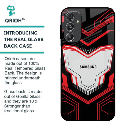 Quantum Suit Glass Case For Samsung Galaxy M34 5G