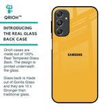 Fluorescent Yellow Glass case for Samsung Galaxy M34 5G