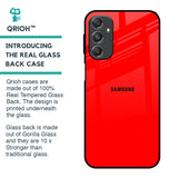 Blood Red Glass Case for Samsung Galaxy M34 5G