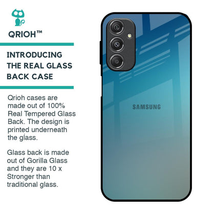 Sea Theme Gradient Glass Case for Samsung Galaxy M34 5G