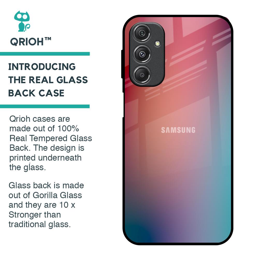 Dusty Multi Gradient Glass Case for Samsung Galaxy M34 5G