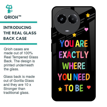 Magical Words Glass Case for Realme 11 5G