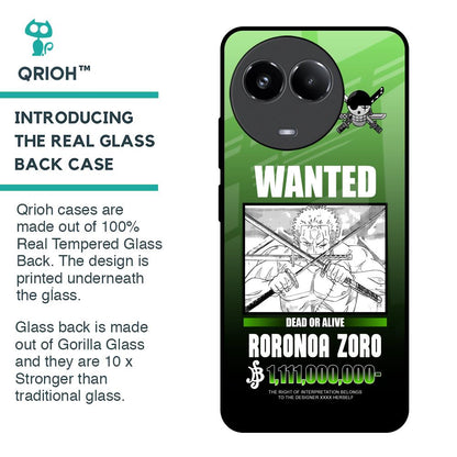 Zoro Wanted Glass Case for Realme 11 5G