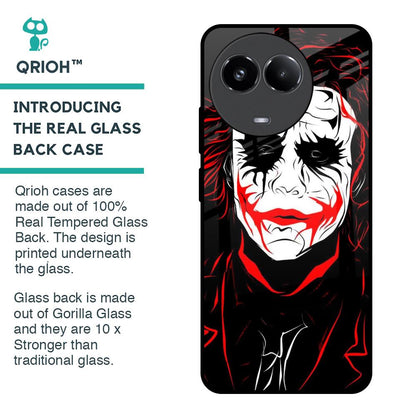Life In Dark Glass Case For Realme 11 5G