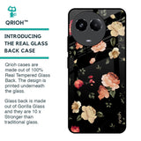 Black Spring Floral Glass Case for Realme 11 5G