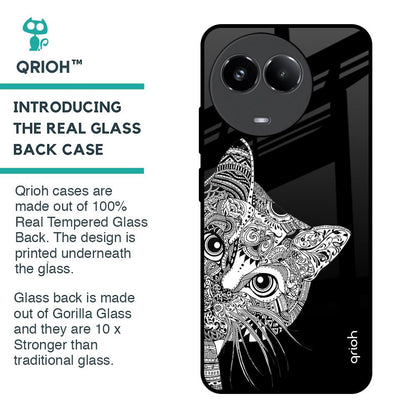 Kitten Mandala Glass Case for Realme 11 5G