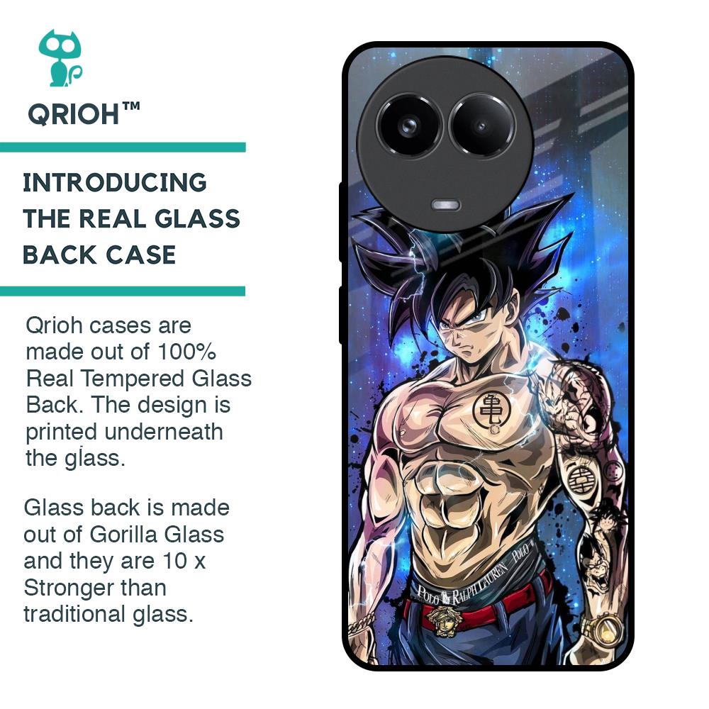 Branded Anime Glass Case for Realme 11 5G