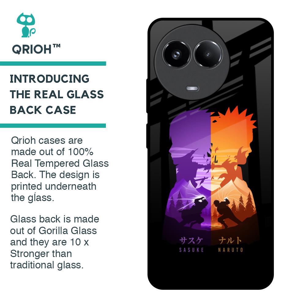 Minimalist Anime Glass Case for Realme 11 5G