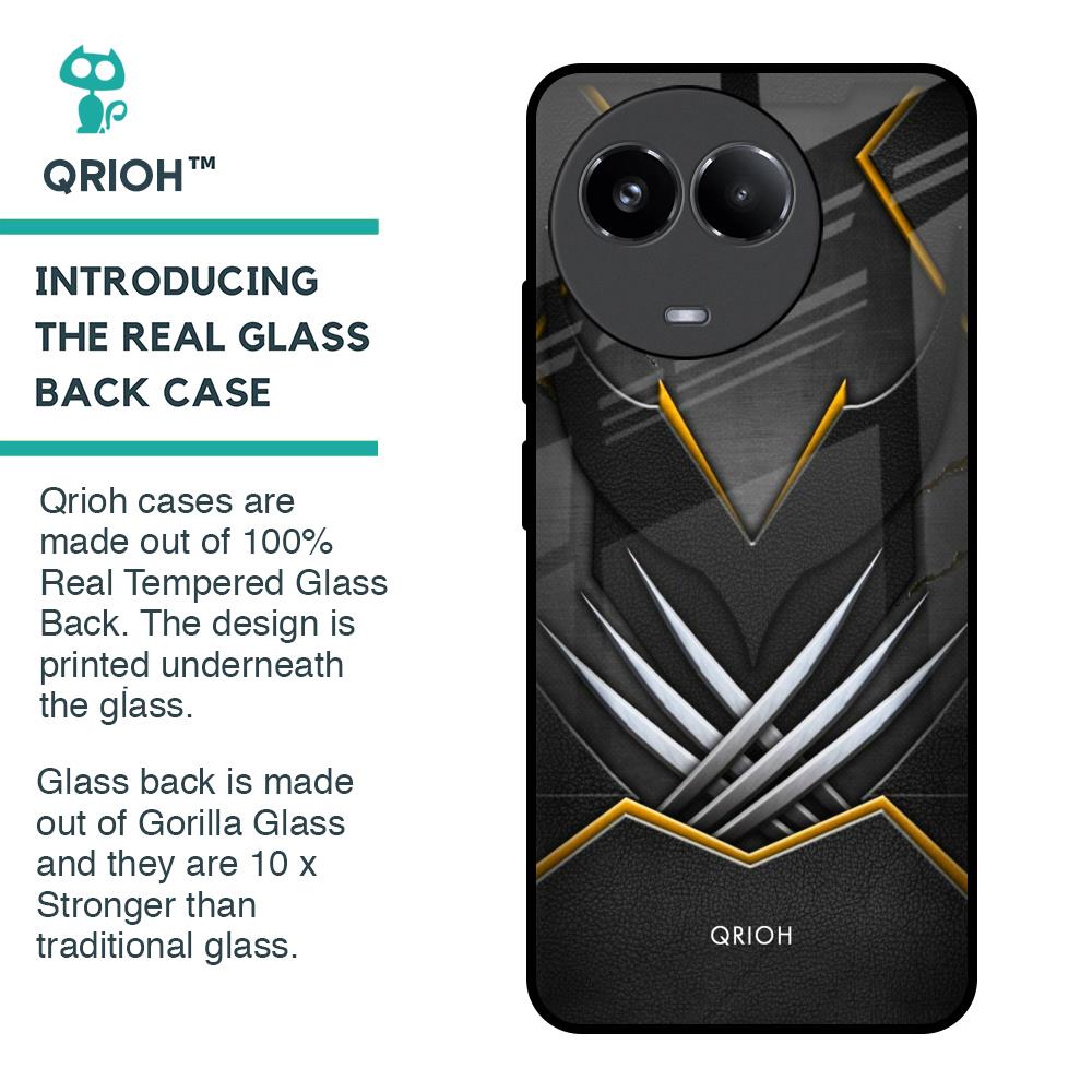 Black Warrior Glass Case for Realme 11 5G