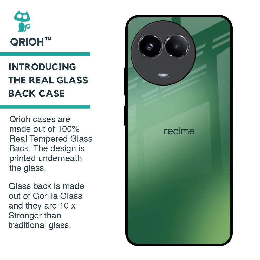 Green Grunge Texture Glass Case for Realme 11 5G